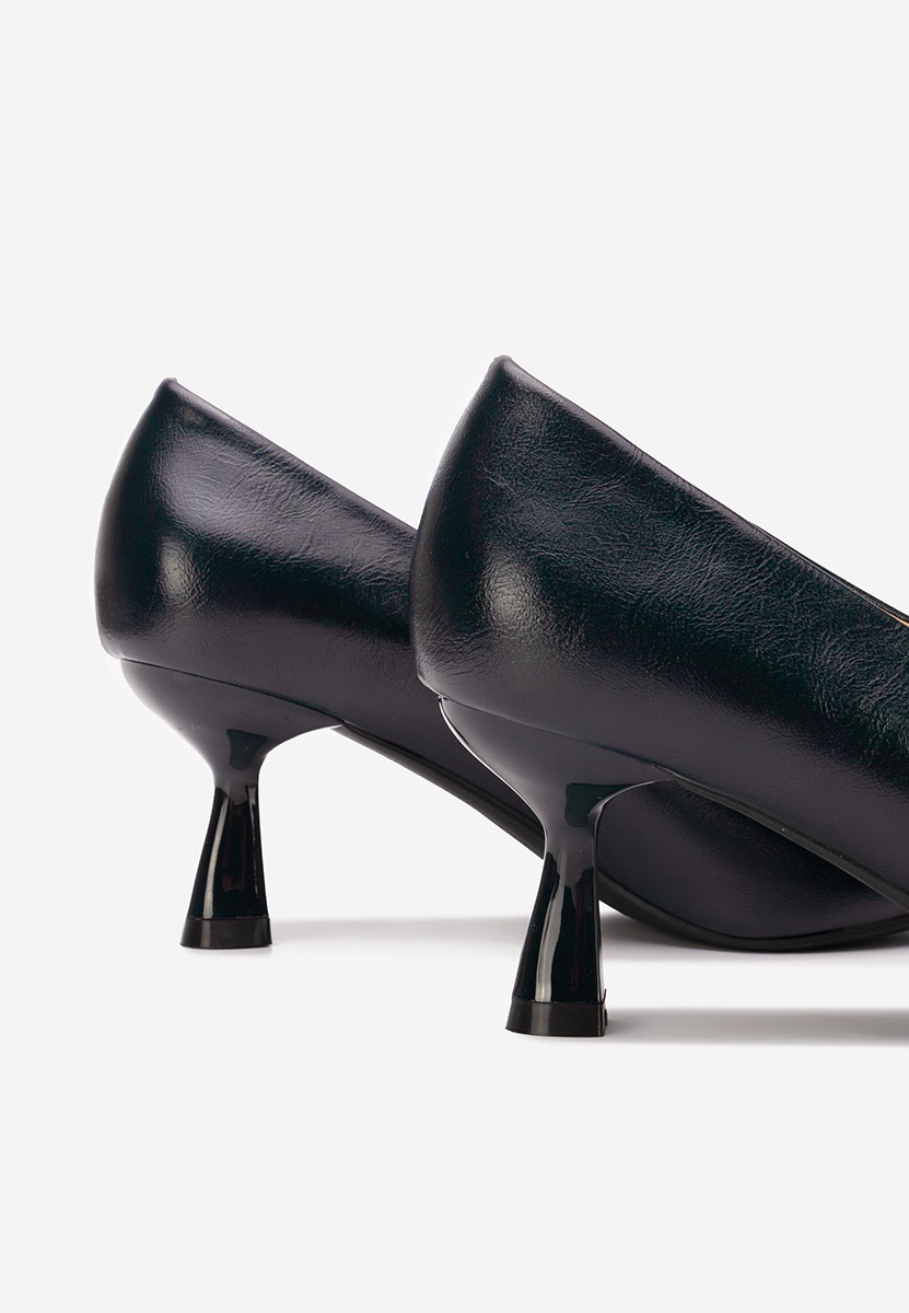 Pantofi cu toc subtire Glacia navy