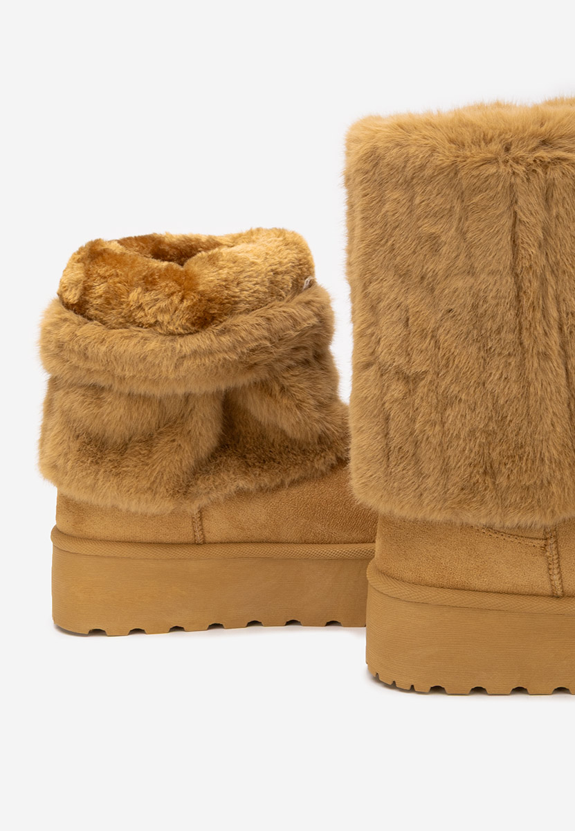 Cizme imblanite dama Myria V2 camel