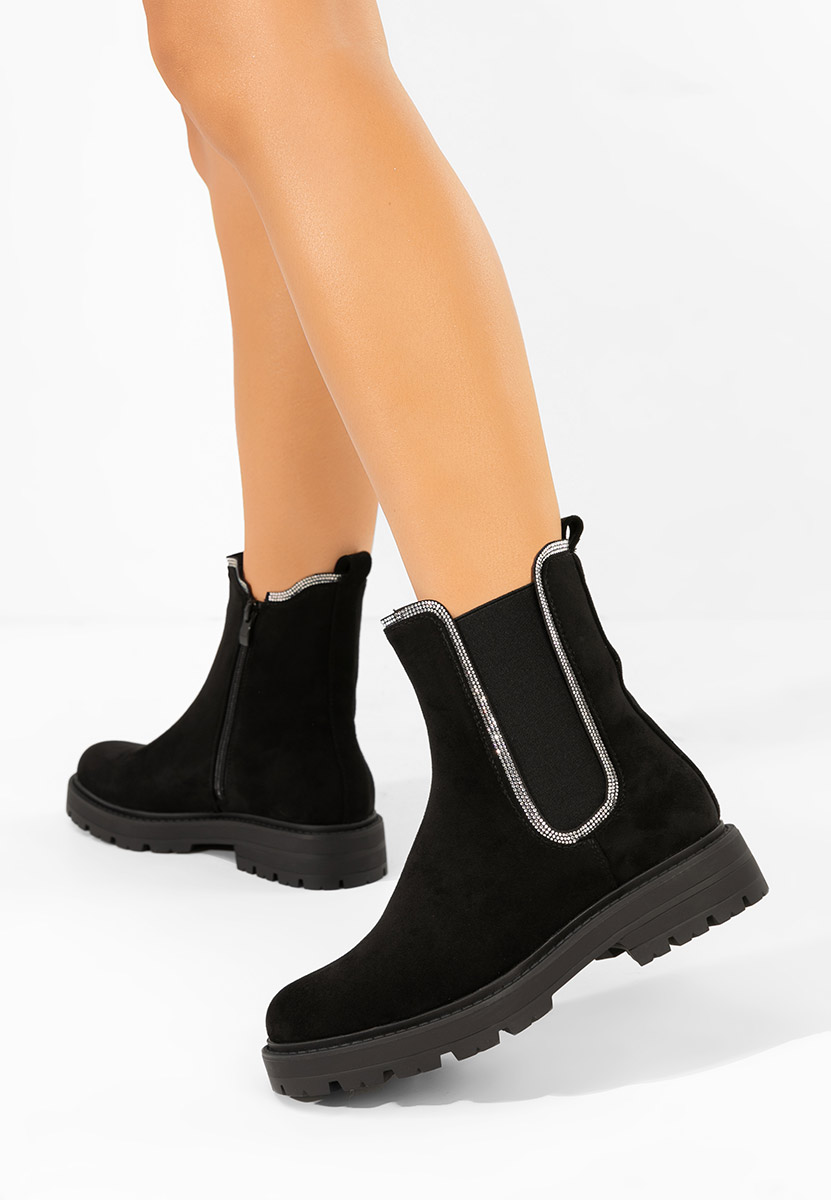 Ghete chelsea dama Brisaya V2 negre