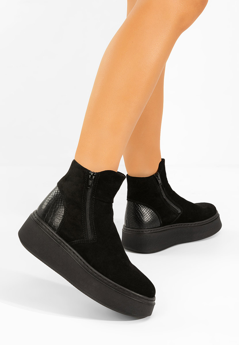 Ghete dama piele Andiora negre Ghete dama piele Andiora negre