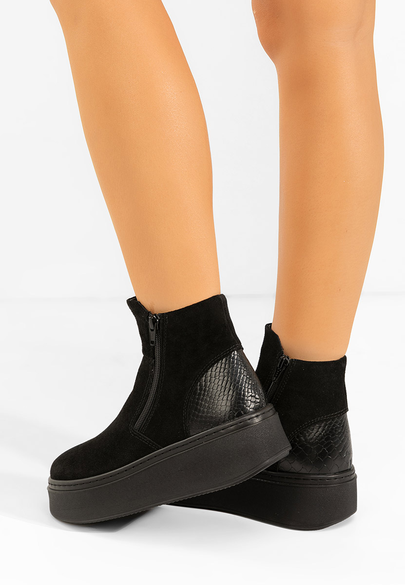 Ghete dama piele Andiora negre Ghete dama piele Andiora negre