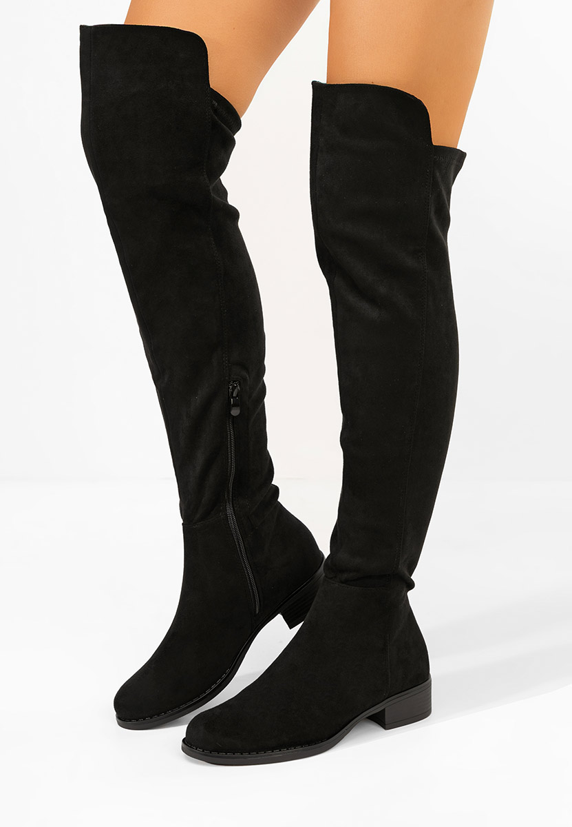 Cizme lungi peste genunchi Inies negre Cizme lungi peste genunchi Inies negre