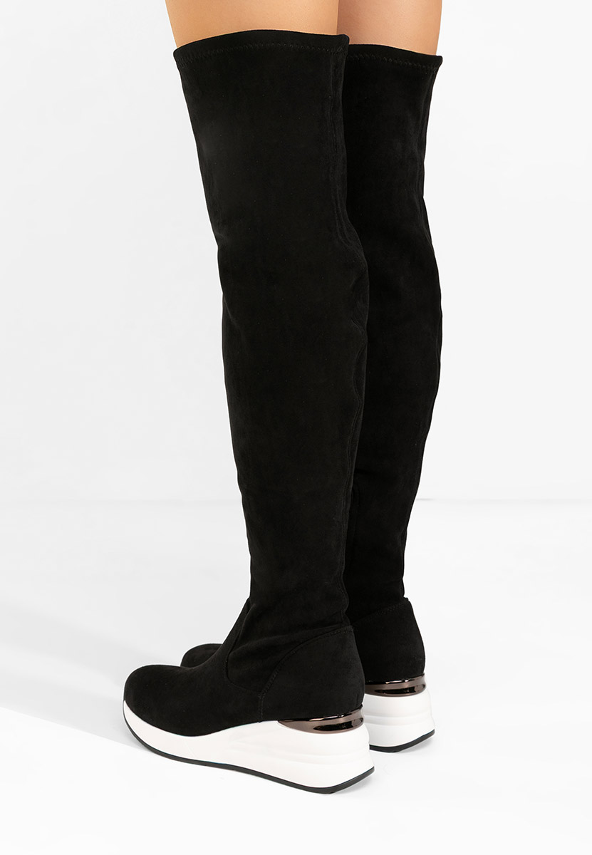 Cizme lungi peste genunchi Janisia V2 negre Cizme lungi peste genunchi Janisia V2 negre