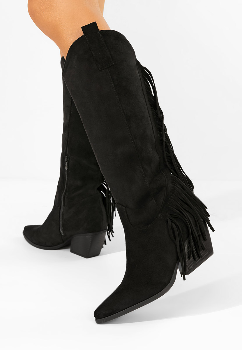 Cizme cowboy dama Verlia negre Cizme cowboy dama Verlia negre