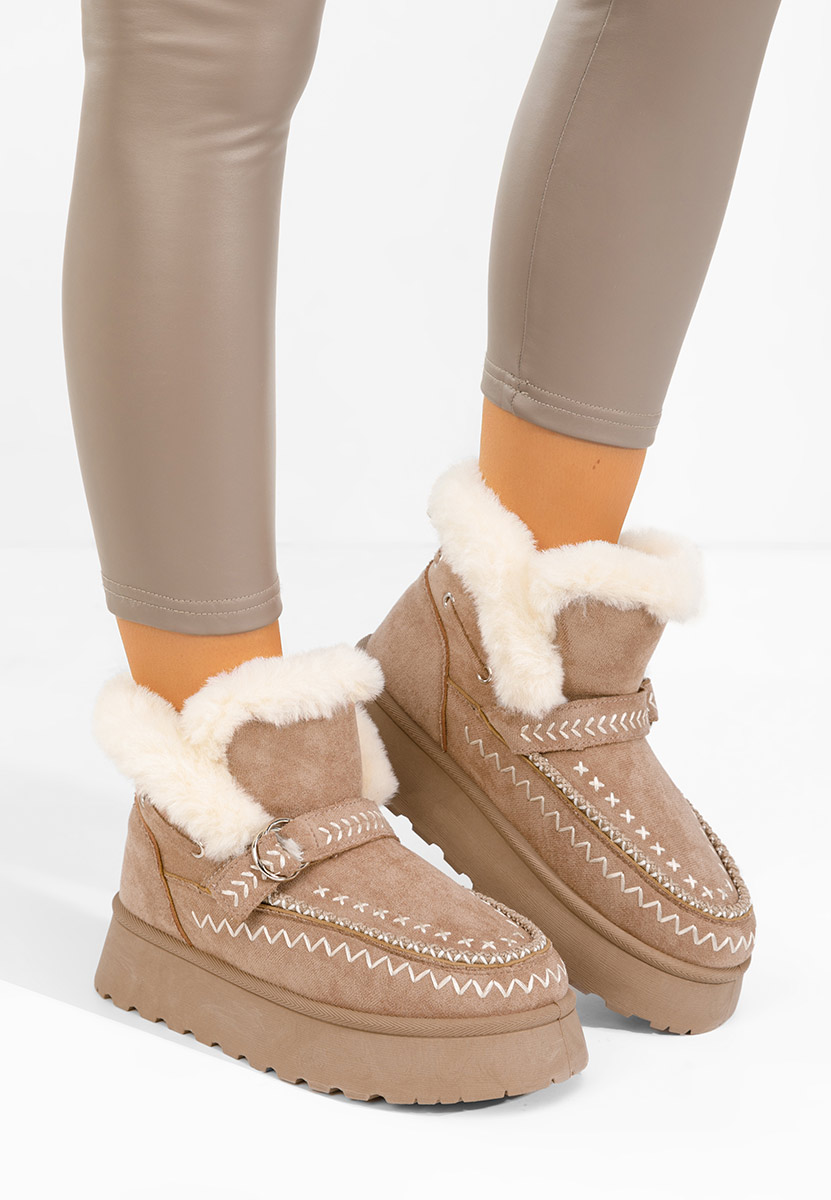 Ghete imblanite dama Tavoria kaki