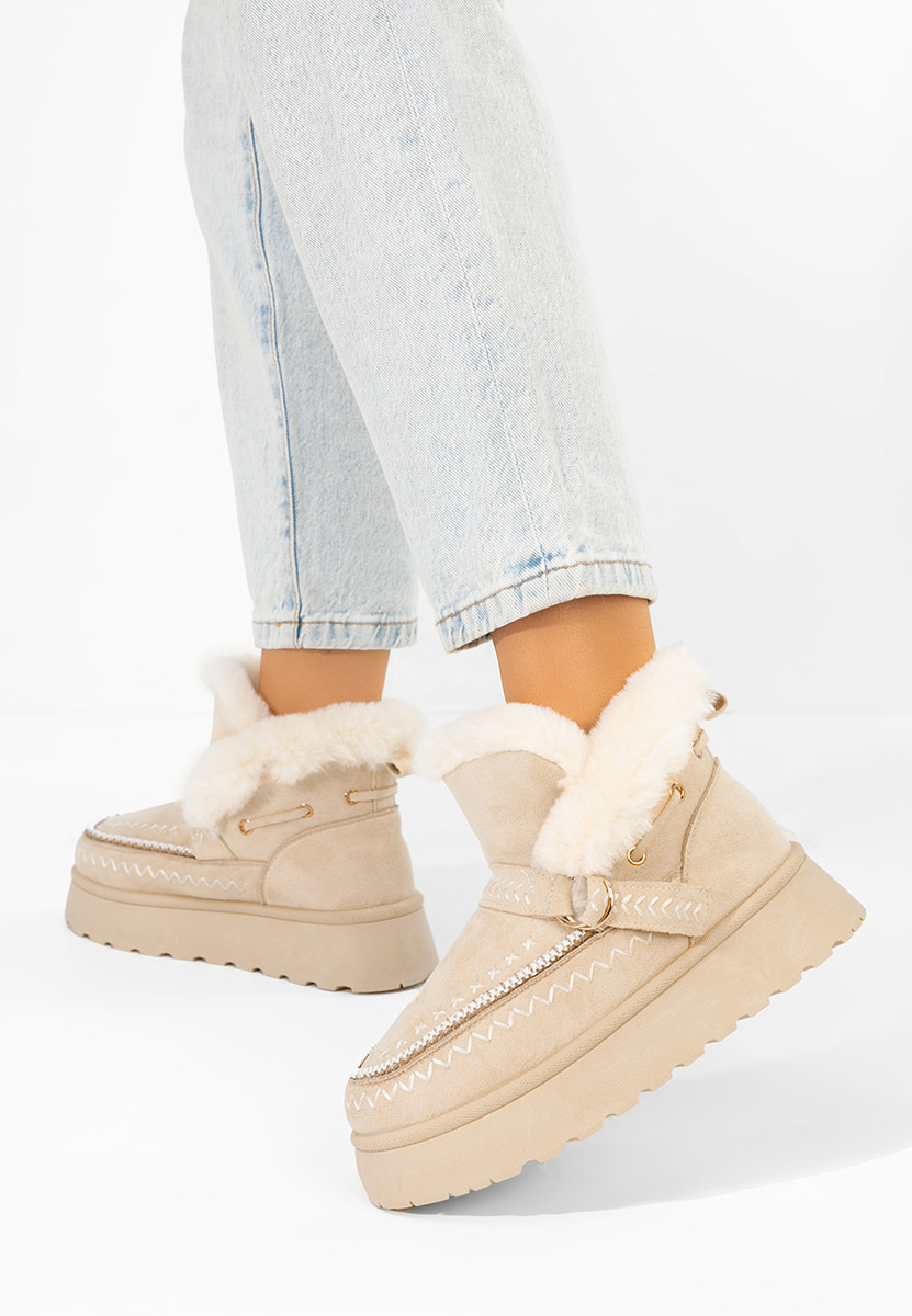 Ghete imblanite dama Tavoria bej