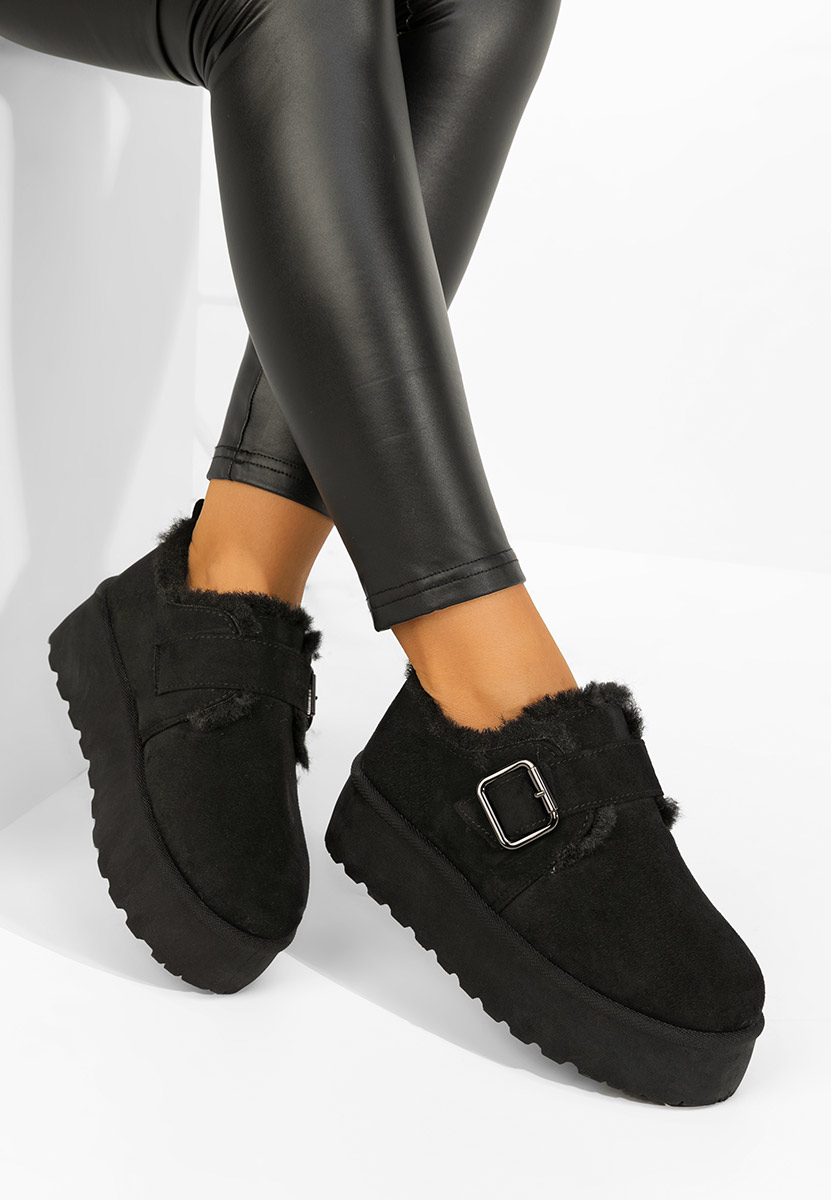 Ghete imblanite dama Suzie negre