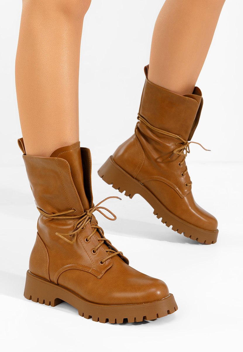 Bocanci damă Solvia camel