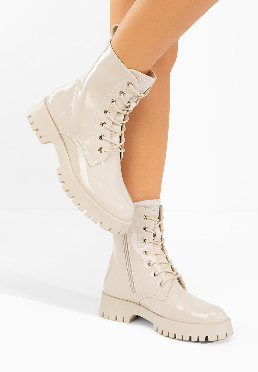 Bocanci lacuiti dama Claudine bej