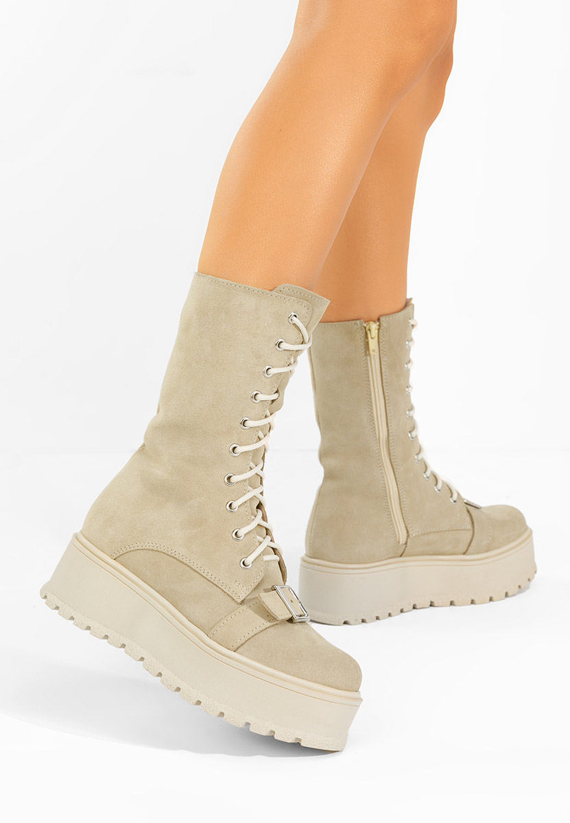 Ghete dama piele Sorelia bej