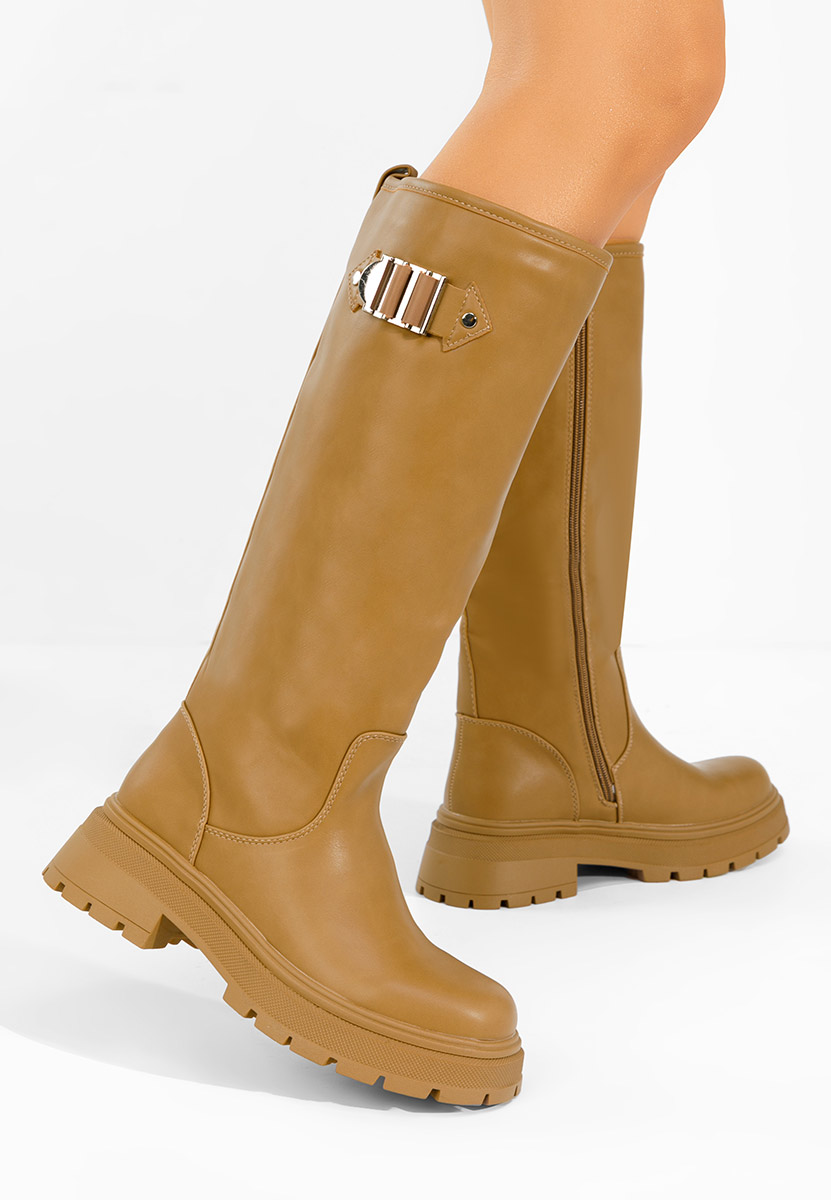 Cizme inalte dama Artozza kaki