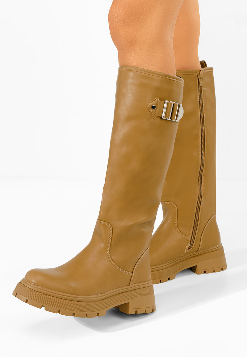 Cizme inalte dama Artozza kaki