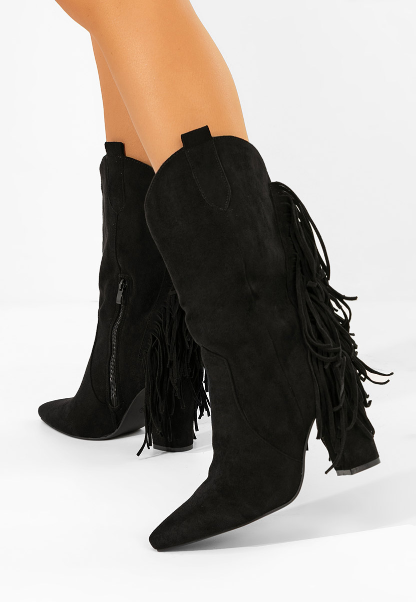 Cizme cowboy dama Aurina negre