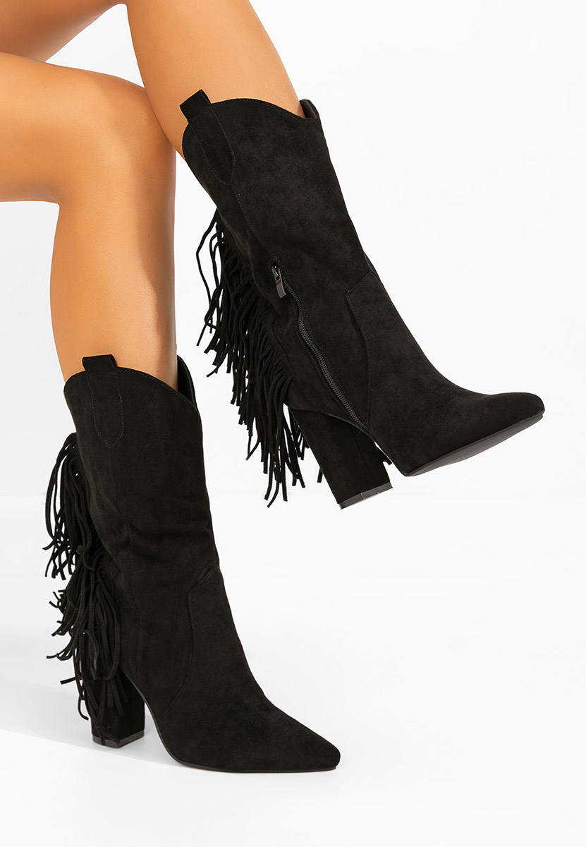 Cizme cowboy dama Aurina negre