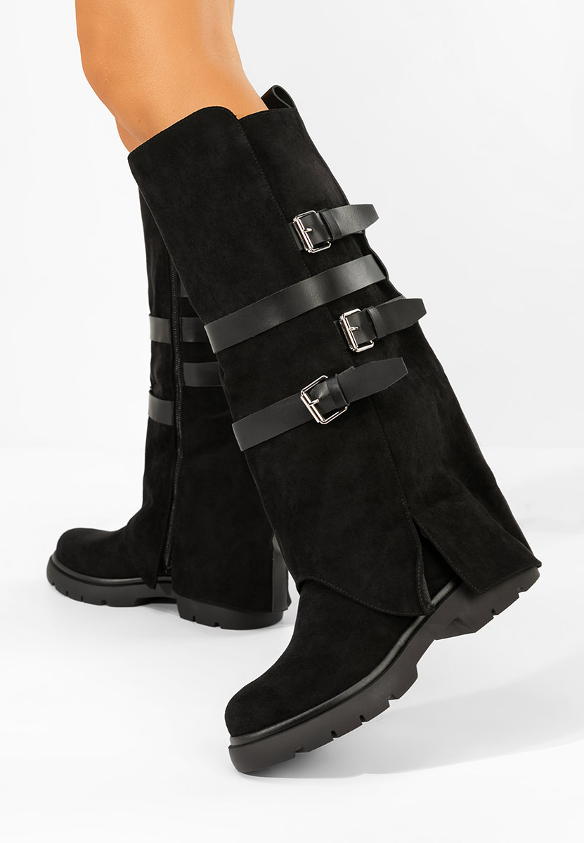 Cizme dama fara toc Rovira negre