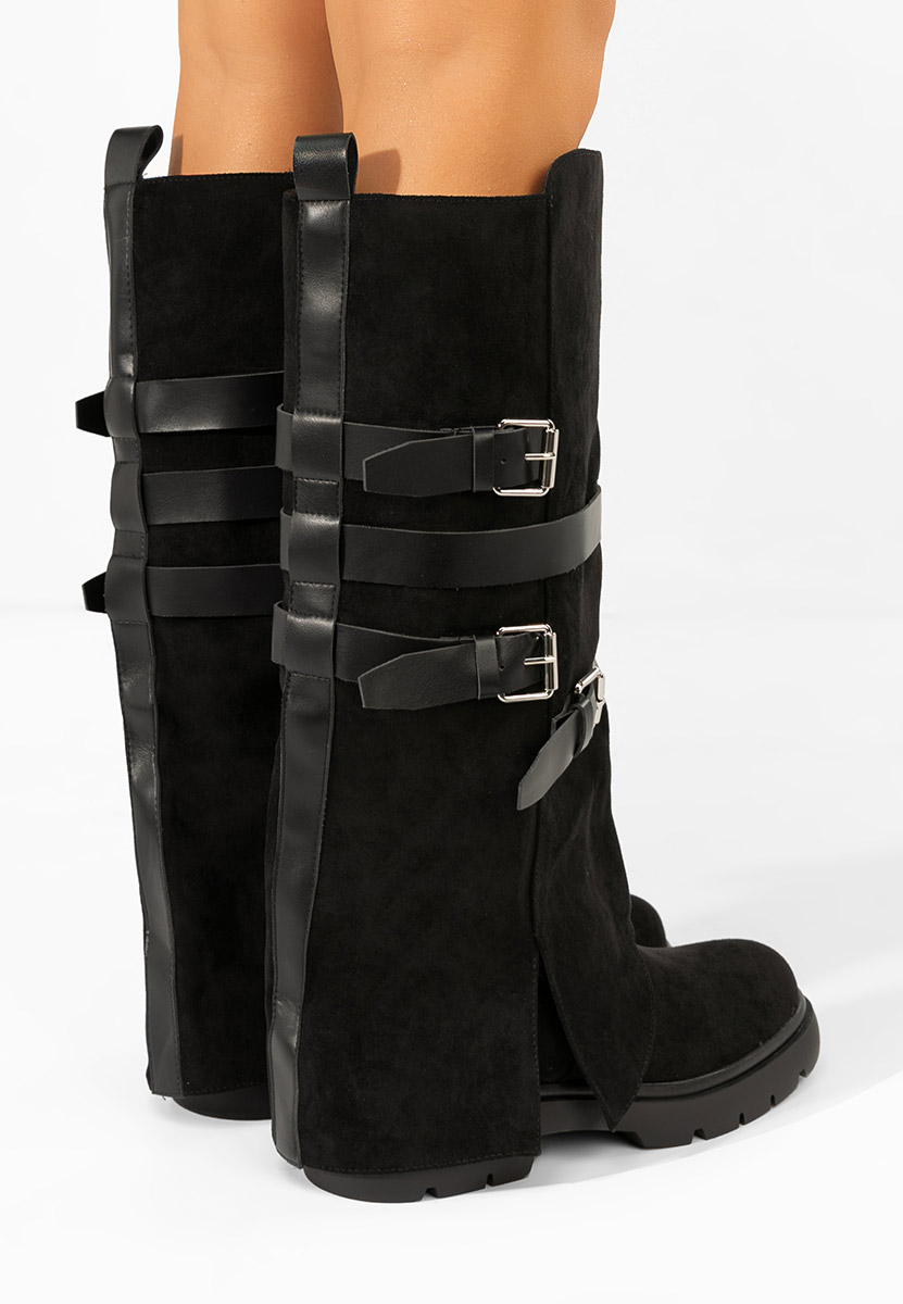 Cizme dama fara toc Rovira negre