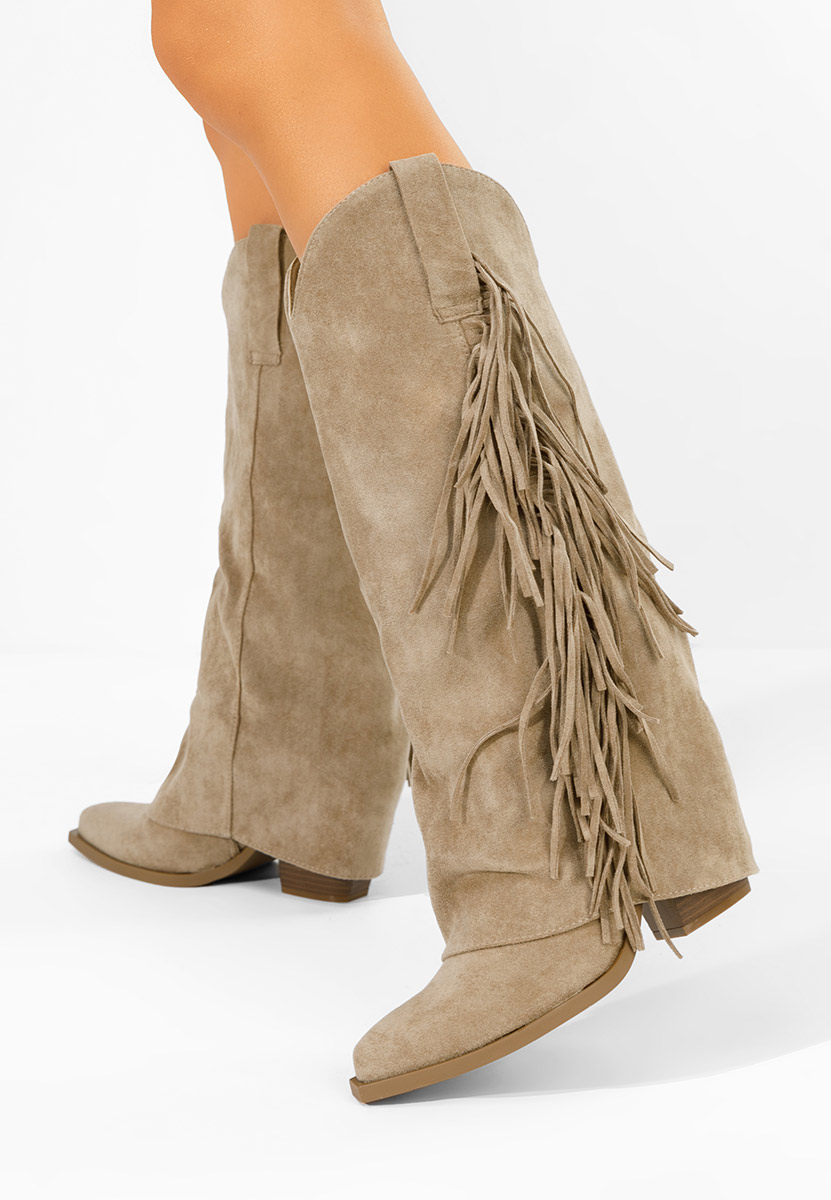 Cizme cowboy dama Charlina kaki