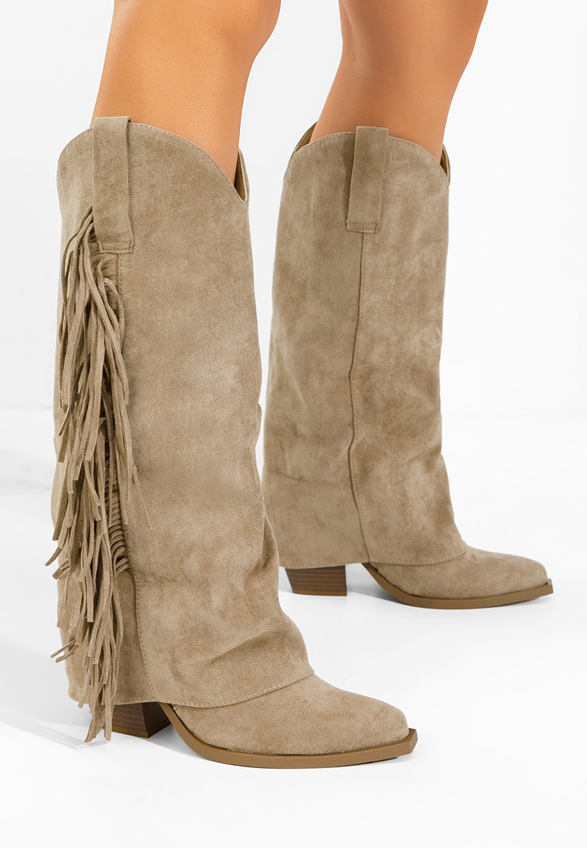 Cizme cowboy dama Charlina kaki