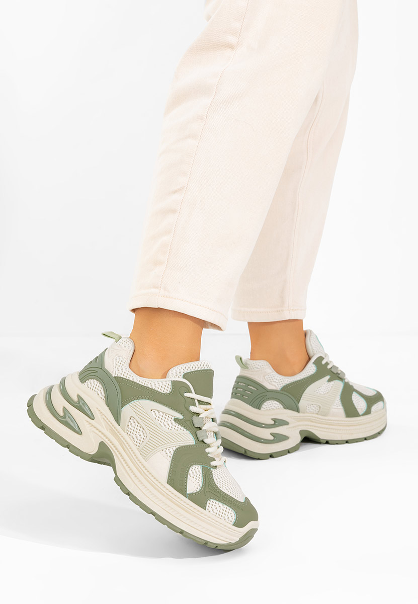 Sneakers cu platforma Alfredia verzi