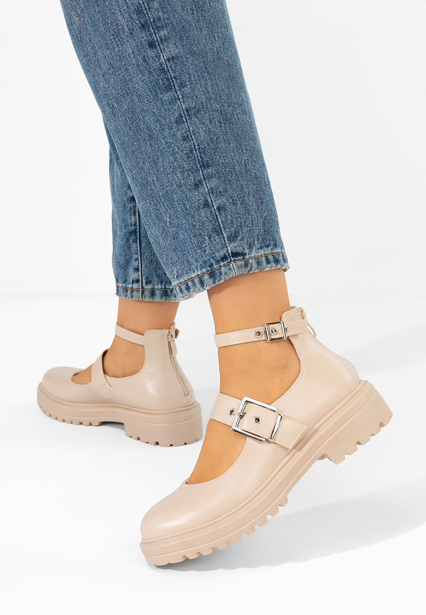 Pantofi casual damă Malvina bej