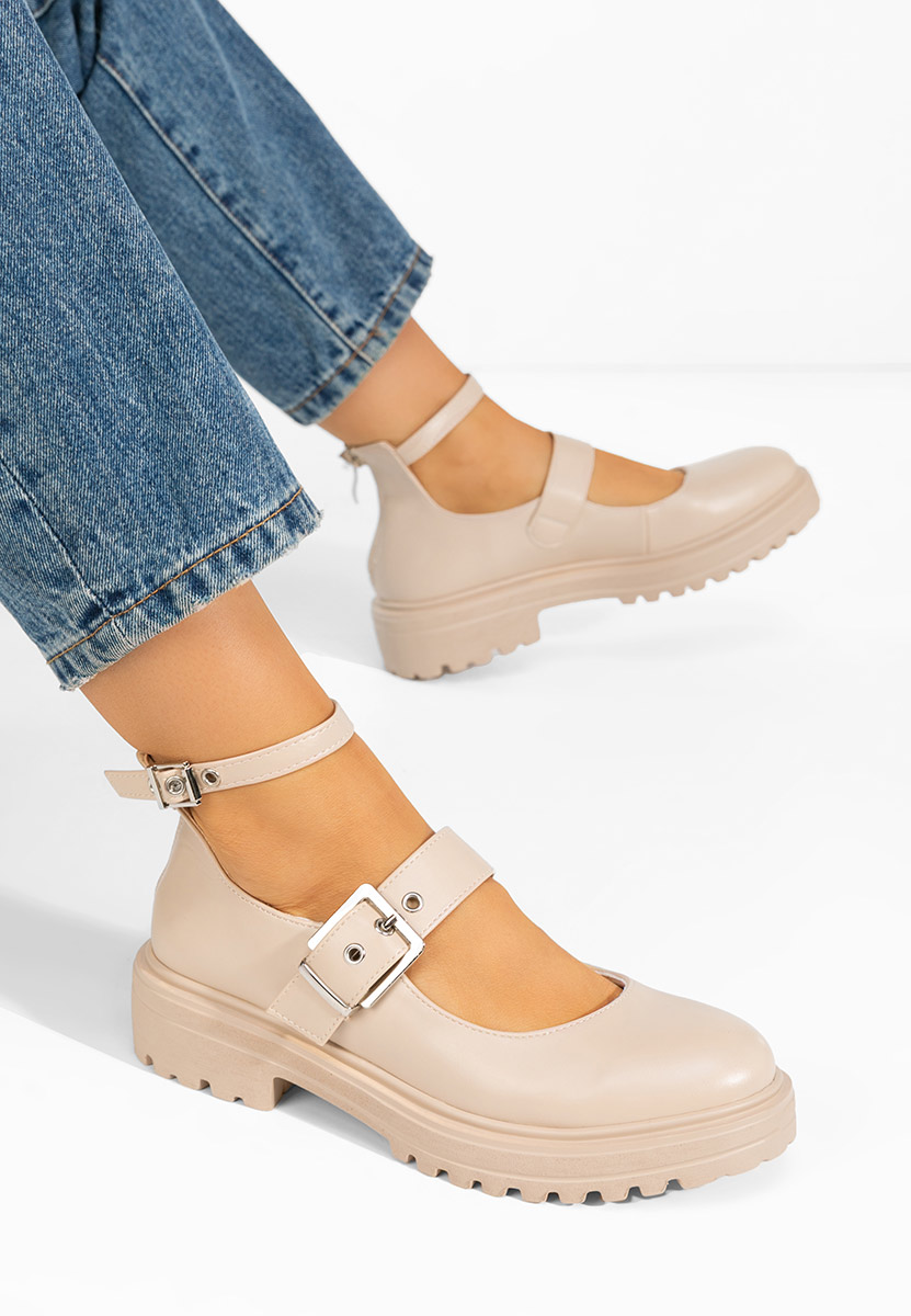 Pantofi casual damă Malvina bej