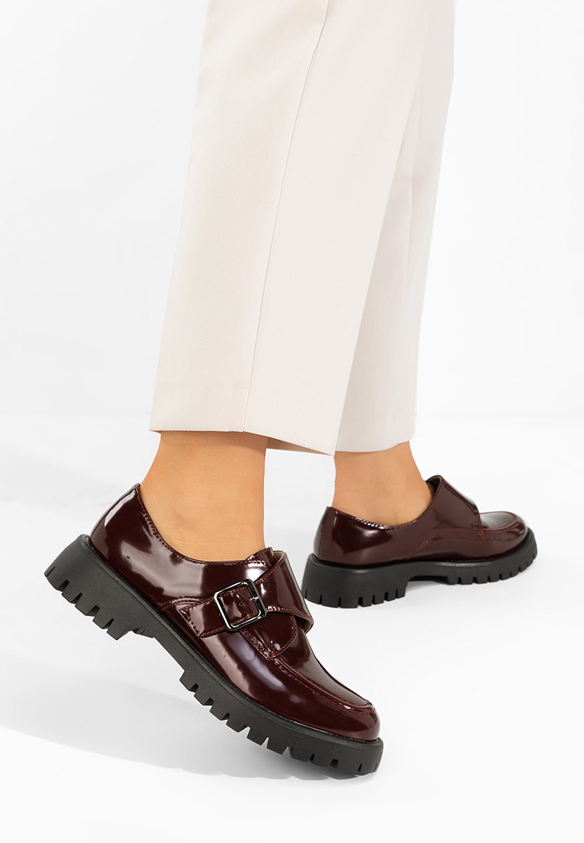 Pantofi casual damă Rafila grena