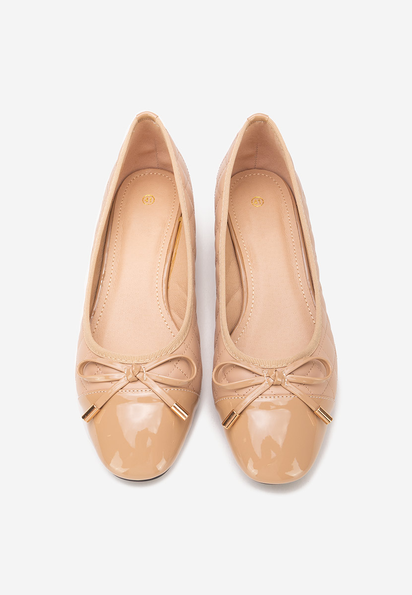 Pantofi cu toc mic Toya V2 bej