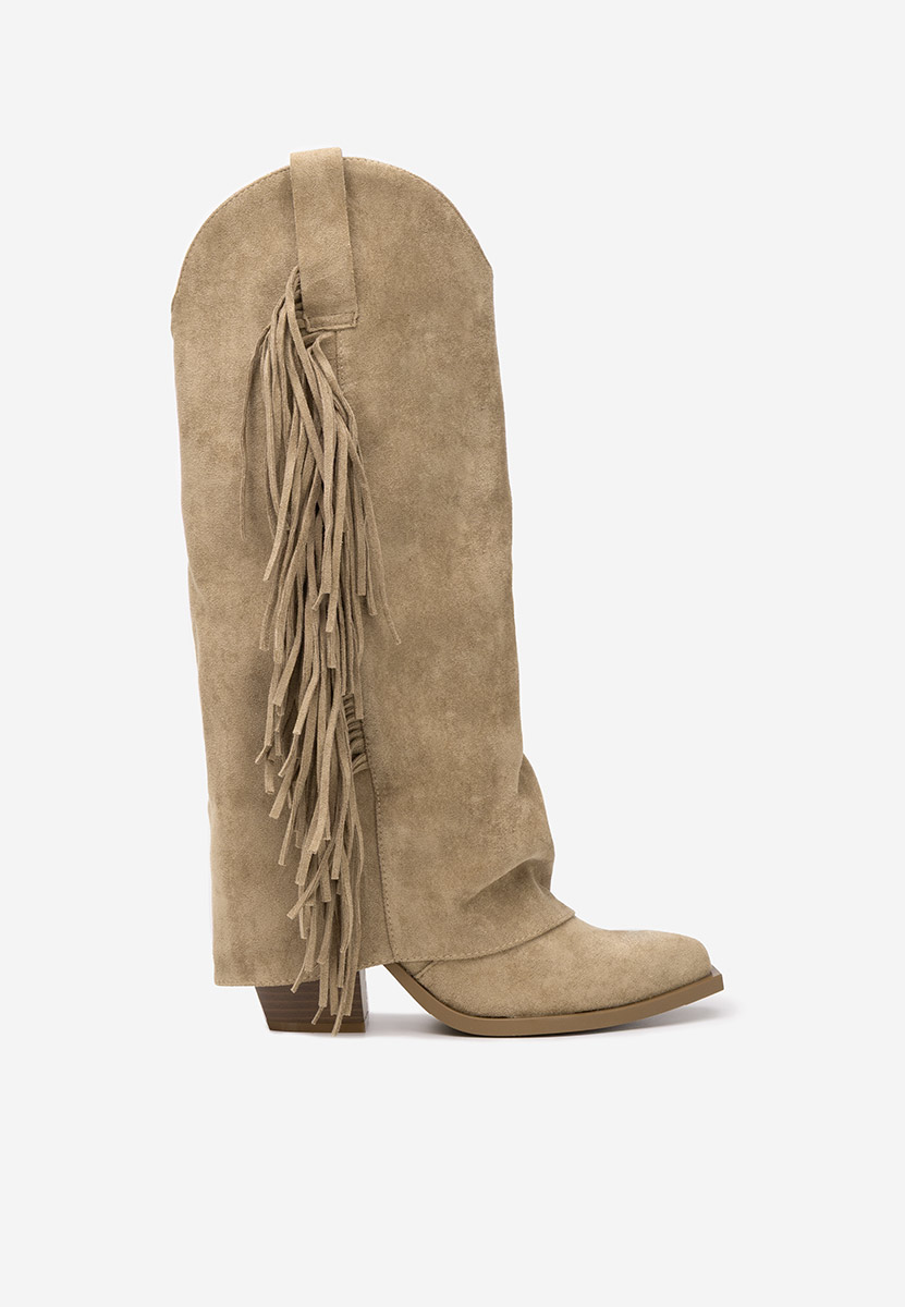 Cizme cowboy dama Charlina kaki