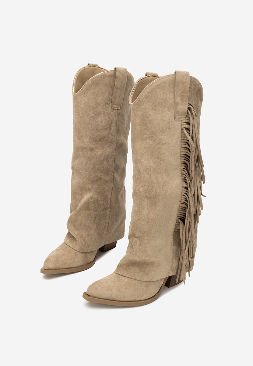 Cizme cowboy dama Charlina kaki
