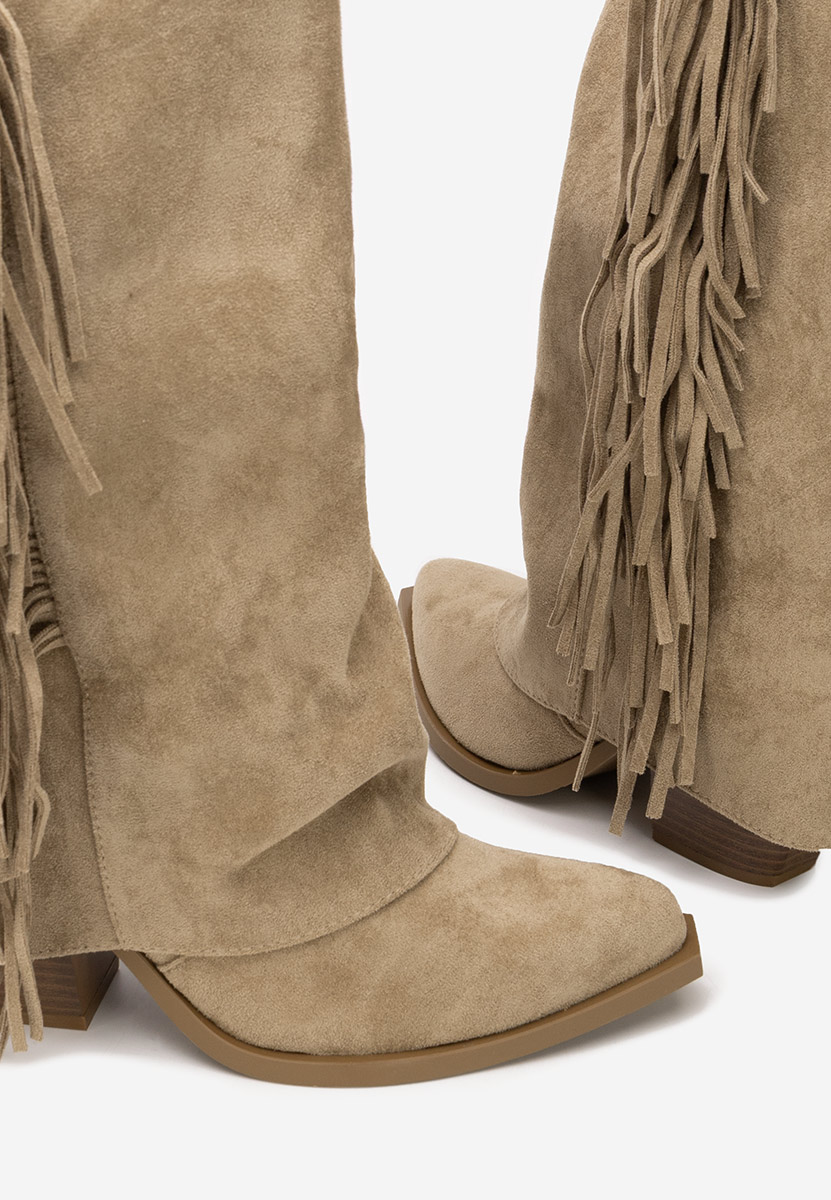 Cizme cowboy dama Charlina kaki