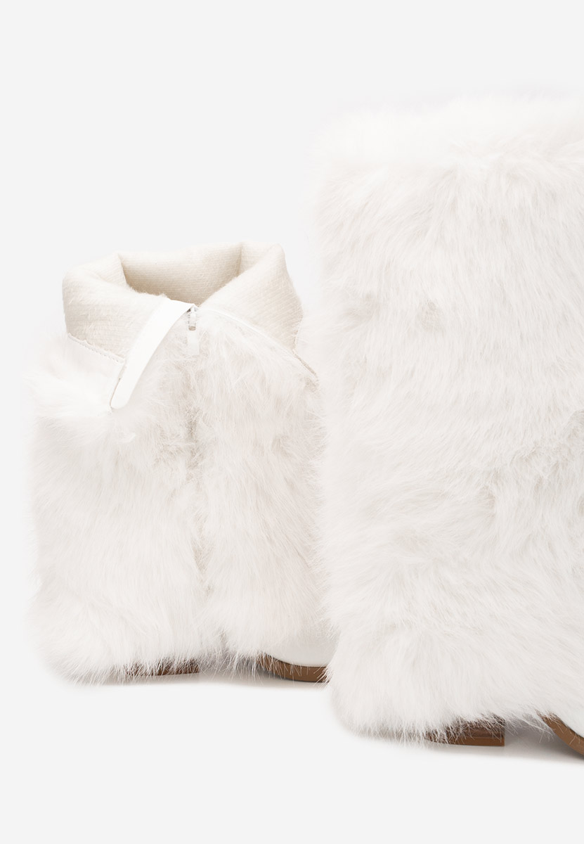 Cizme imblanite dama Olivine albe