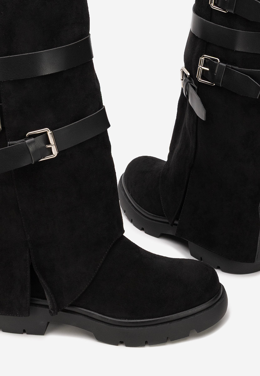 Cizme dama fara toc Rovira negre