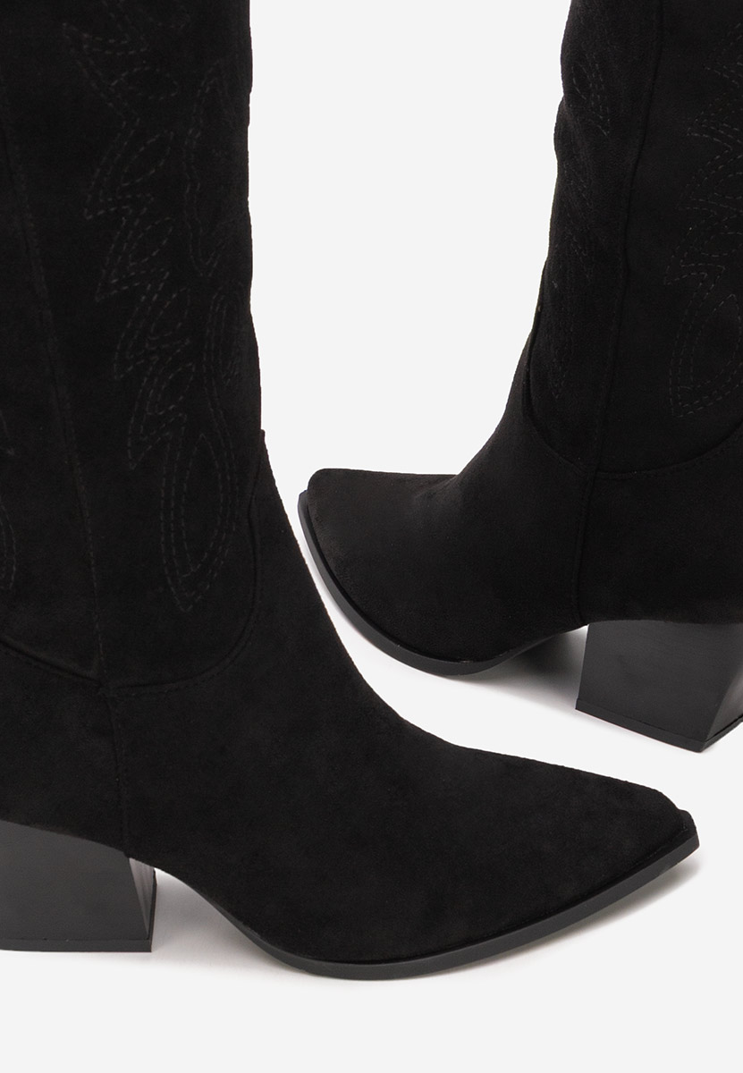 Cizme cowboy damă Josephina negre