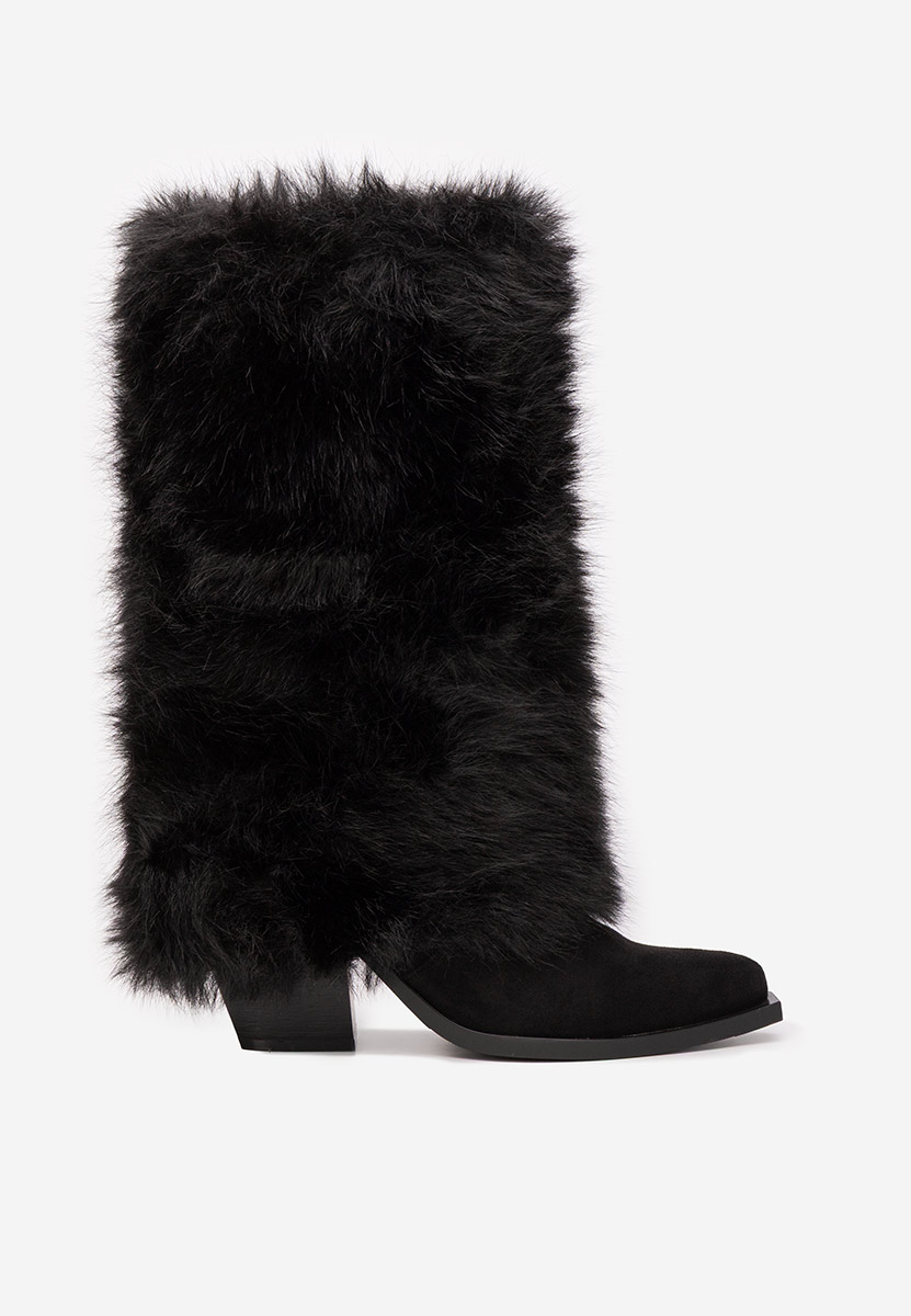 Cizme imblanite dama Olivine negre