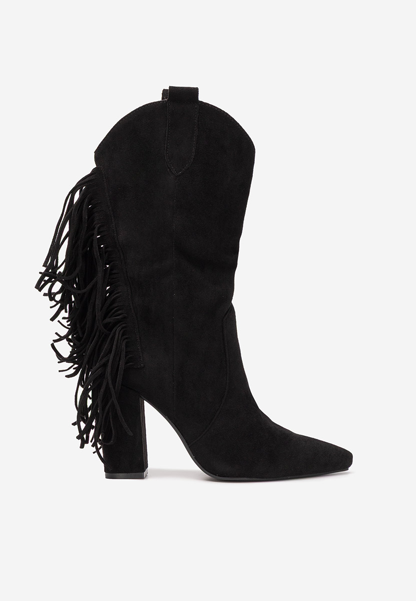 Cizme cowboy dama Aurina negre