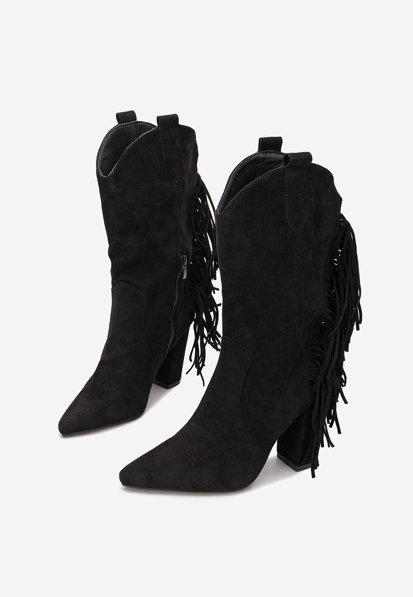 Cizme cowboy dama Aurina negre