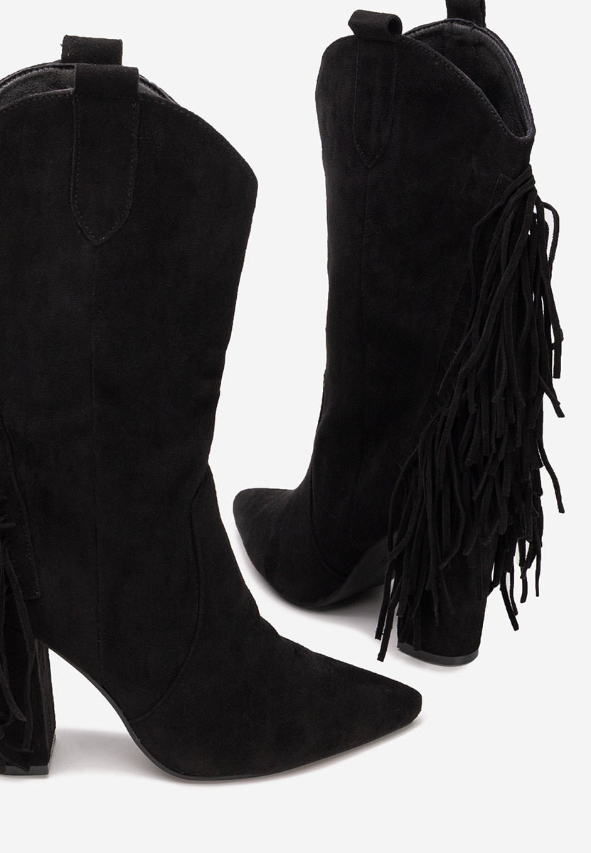 Cizme cowboy dama Aurina negre