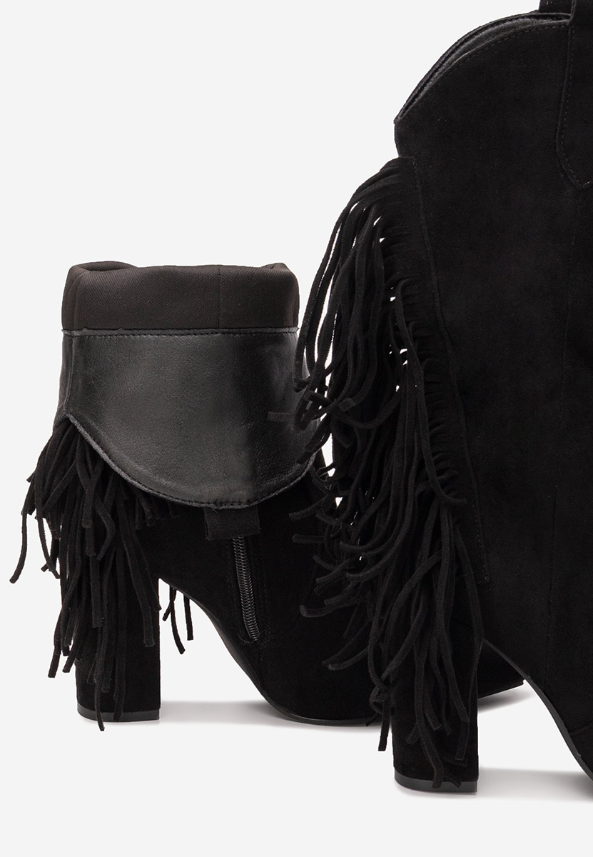 Cizme cowboy dama Aurina negre