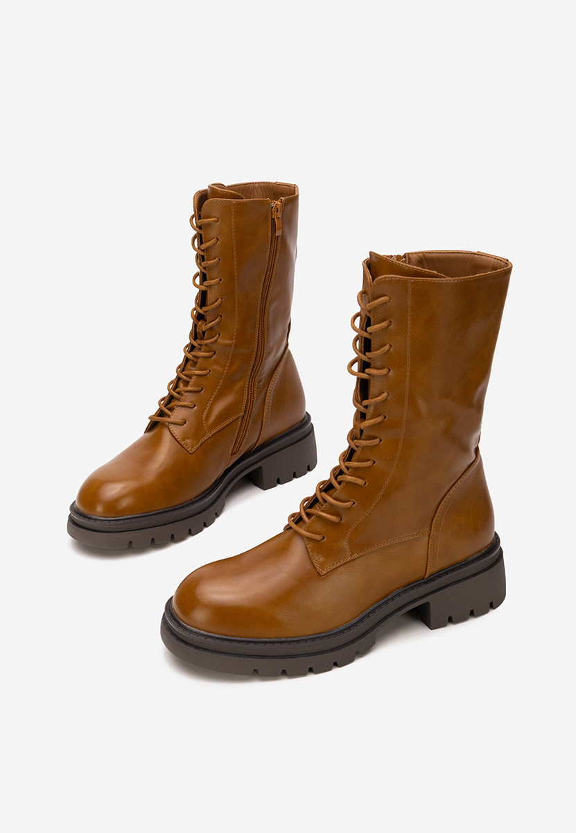 Bocanci inalti de dama Olina camel