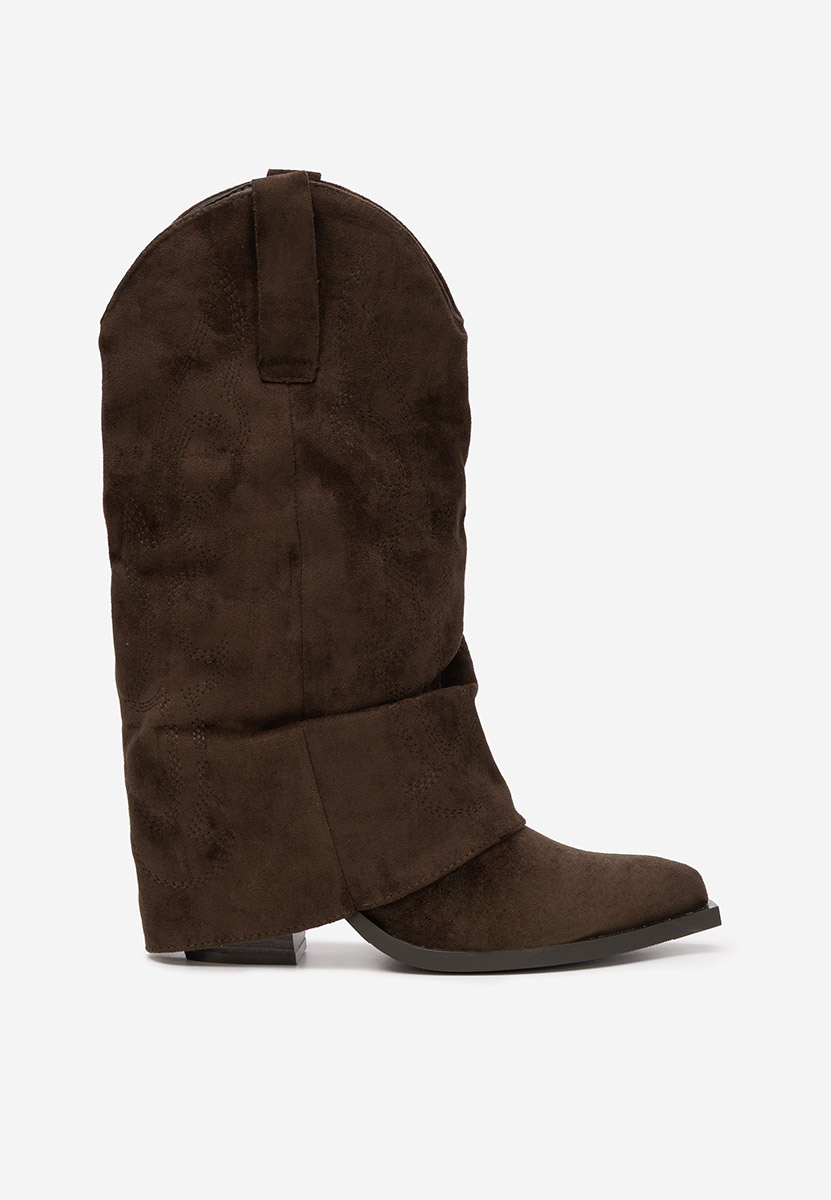 Cizme cu toc Wandia maro