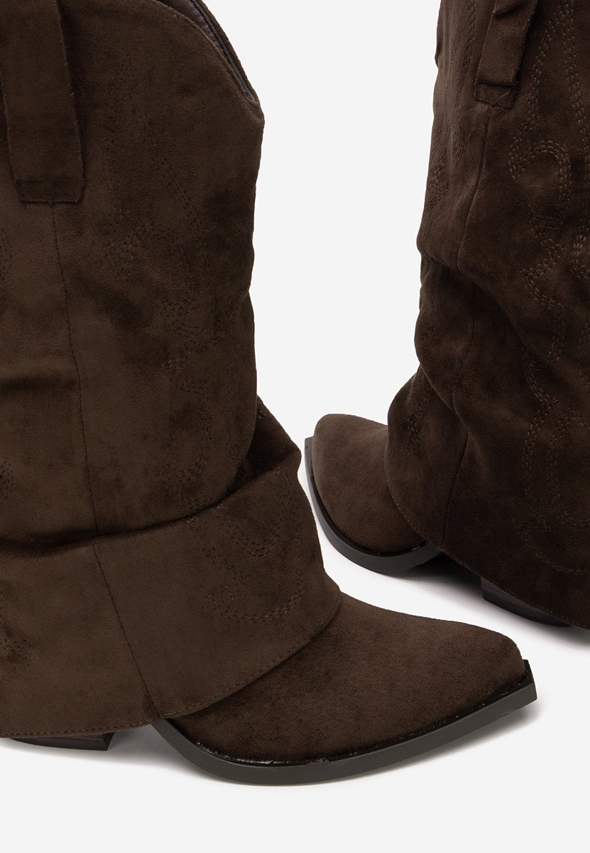 Cizme cu toc Wandia maro