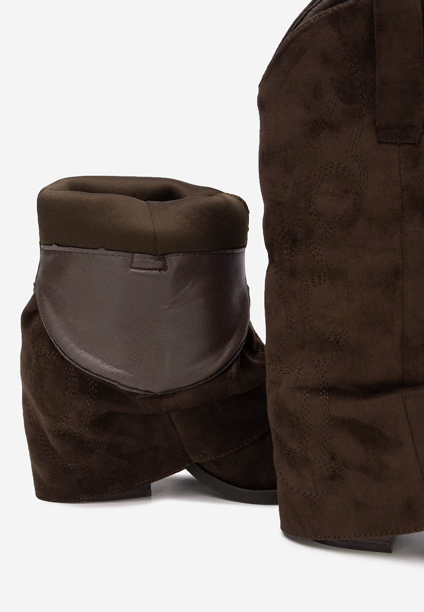 Cizme cu toc Wandia maro