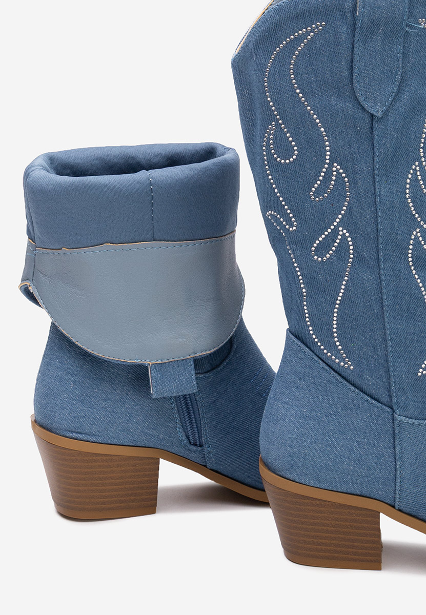 Cizme cowboy damă Gevina denim