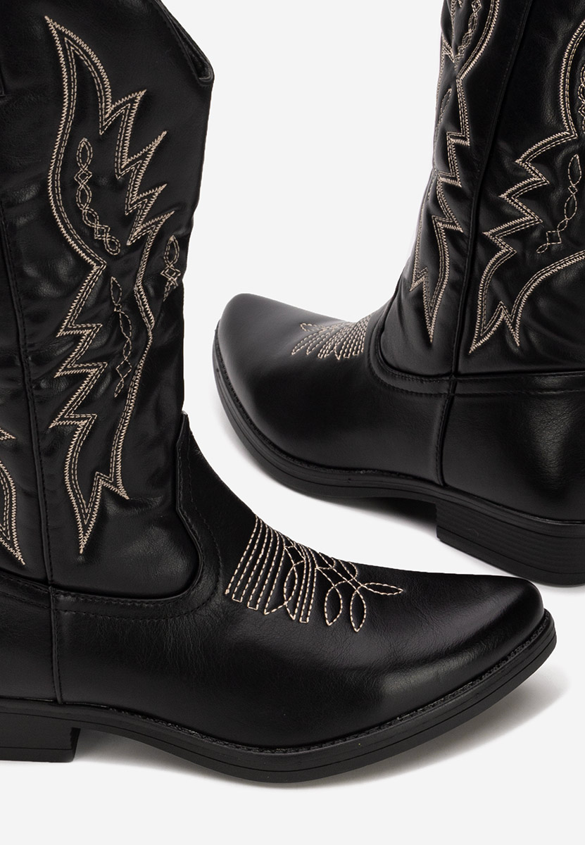Cizme cowboy damă Brisia negre