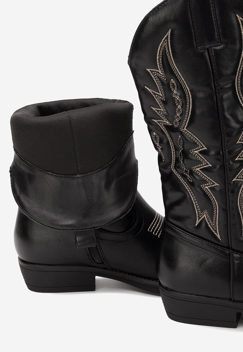 Cizme cowboy damă Brisia negre