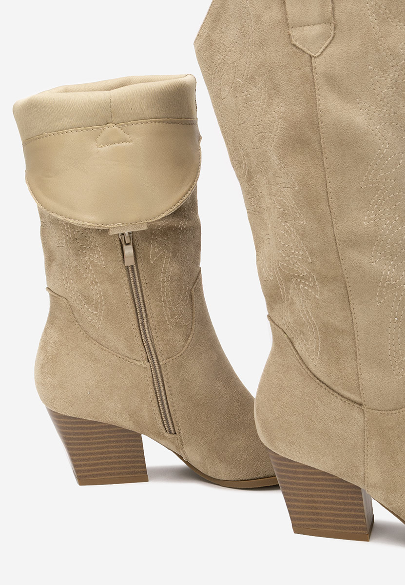 Cizme cowboy damă Josephina kaki