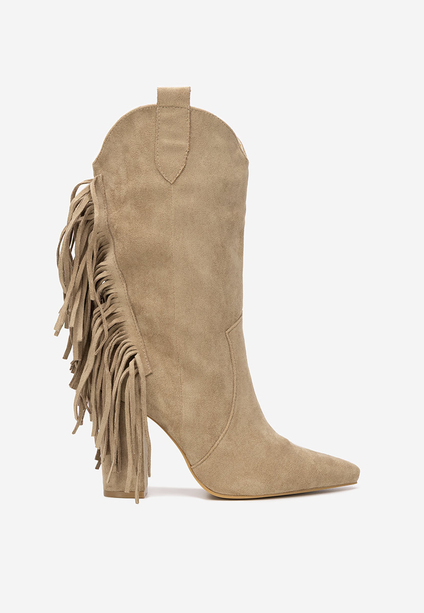 Cizme cowboy dama Aurina kaki