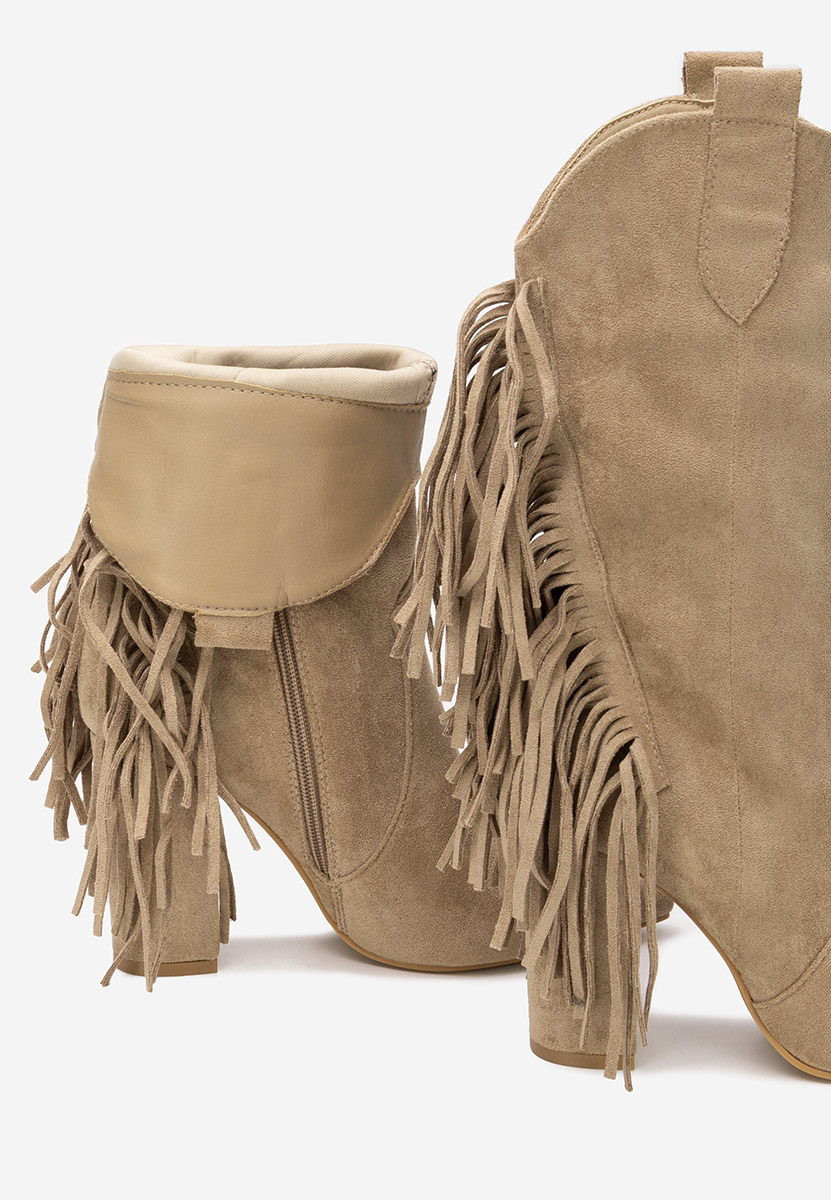 Cizme cowboy dama Aurina kaki