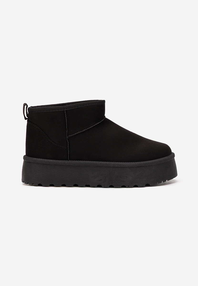 Cizme tip ugg Delvira negre