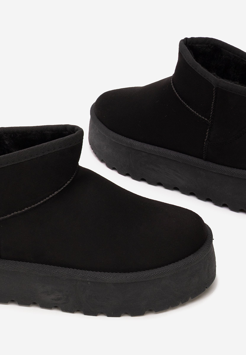 Cizme tip ugg Delvira negre